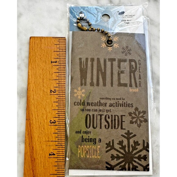 NEW Lot of 4 Scrapbook Embellishments & Clips- Christmas Winter & Months of Year - Picture 5 of 15